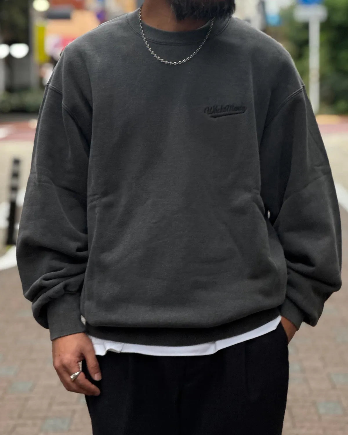 WACKO MARIA / WASHED HEAVY WEIGHT SWEAT SHIRT -TYPE-1- (26FWE-WMC-SS03)
