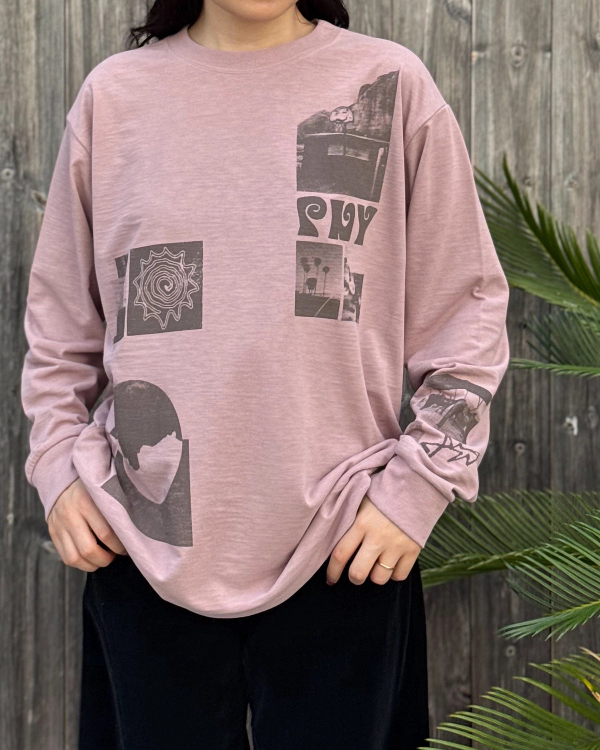 PHEENY / Recycled Polyester Photo L/S Tee (PA26-CS13)