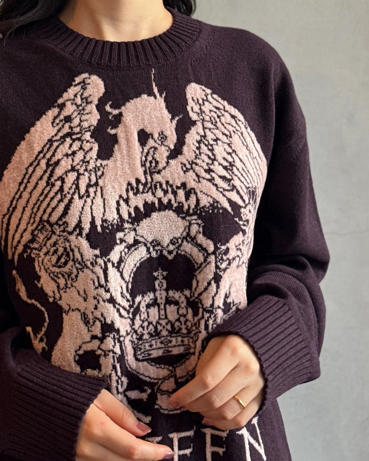beautiful people / rock-knit QUEEN knit pullover -Women's- (1646210014)
