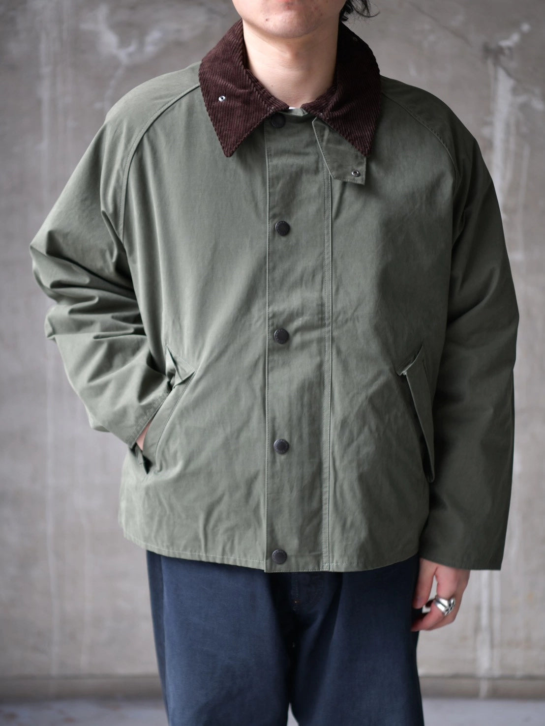 Barbour / 【TRANSPORT / トランスポート】ピーチスキン コットン ショートレングスブルゾン (261MCA0931)