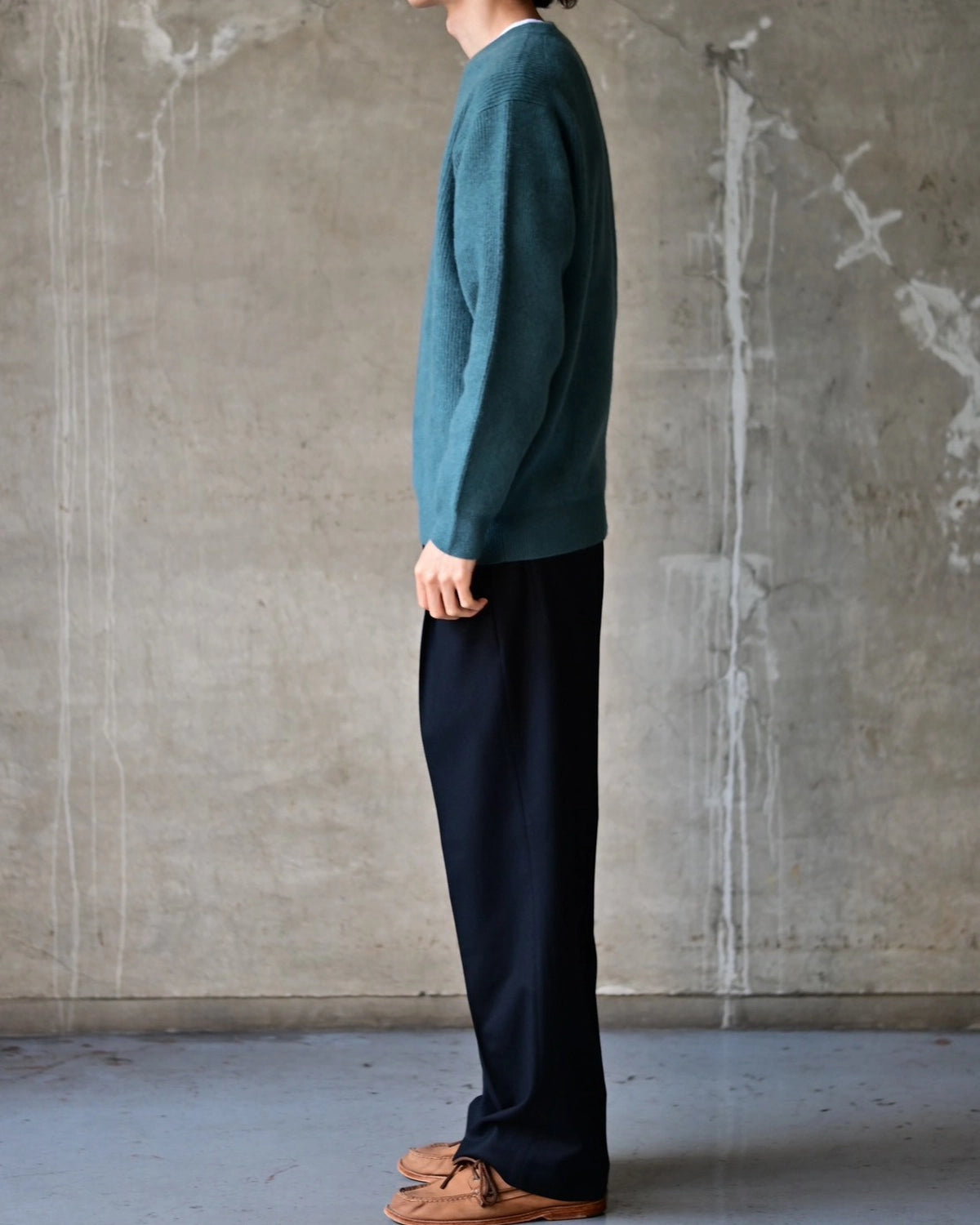 BATONER / CASHMERE FOX CREW NECK (BN-26FM-060)
