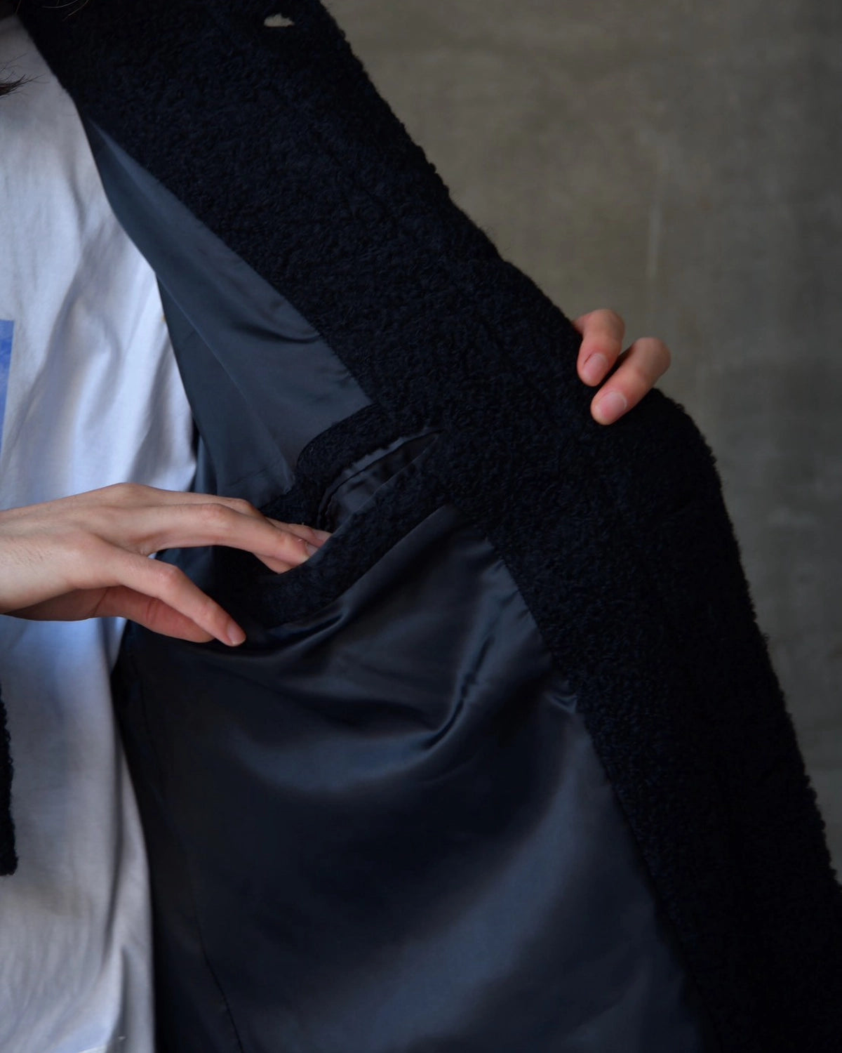 BEDWIN & THE HEARTBREAKERS / WOOL BALMACAAN COAT "Balmacaan" (26AB5659)