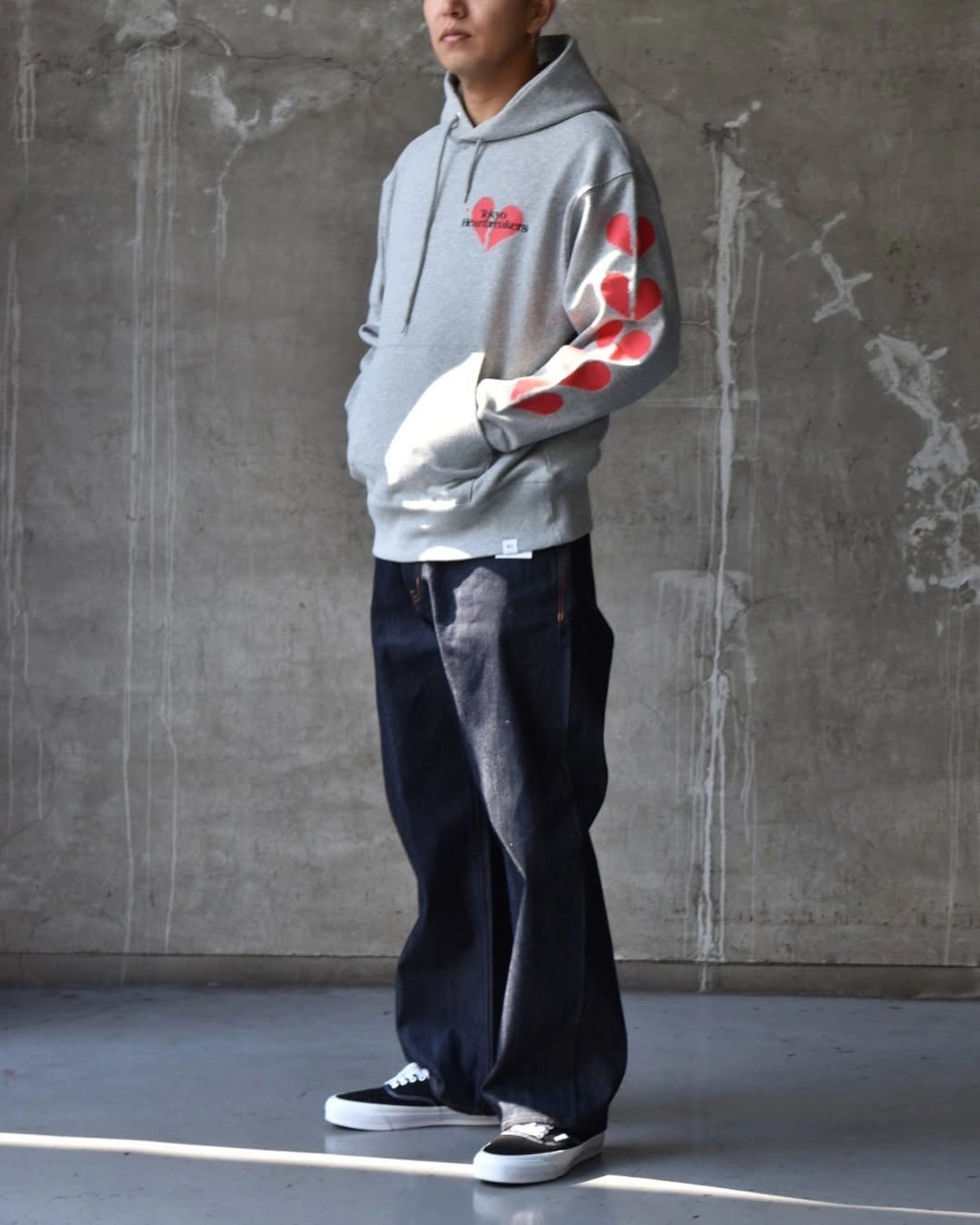 BEDWIN & THE HEARTBREAKERS / L/S PRINTED HOODIE ”STANLEY” (25SB2209)