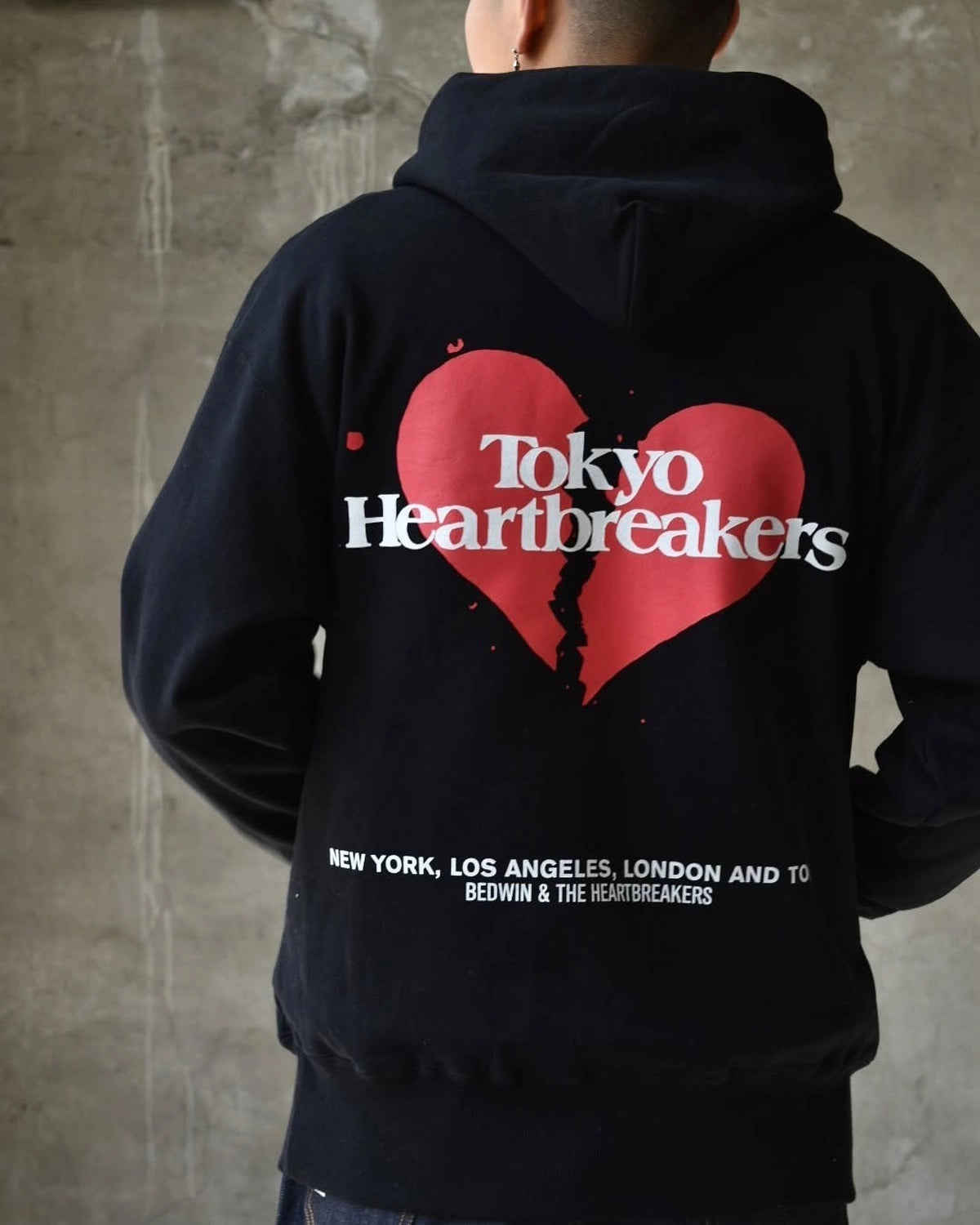 BEDWIN & THE HEARTBREAKERS / L/S PRINTED HOODIE ”STANLEY” (25SB2209)