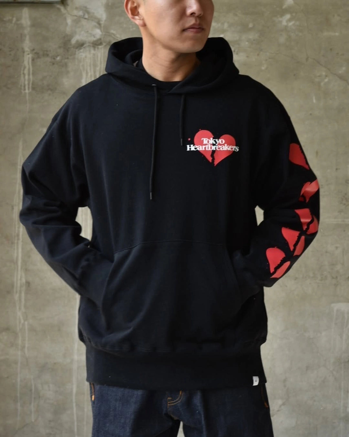 BEDWIN & THE HEARTBREAKERS / L/S PRINTED HOODIE ”STANLEY” (25SB2209)
