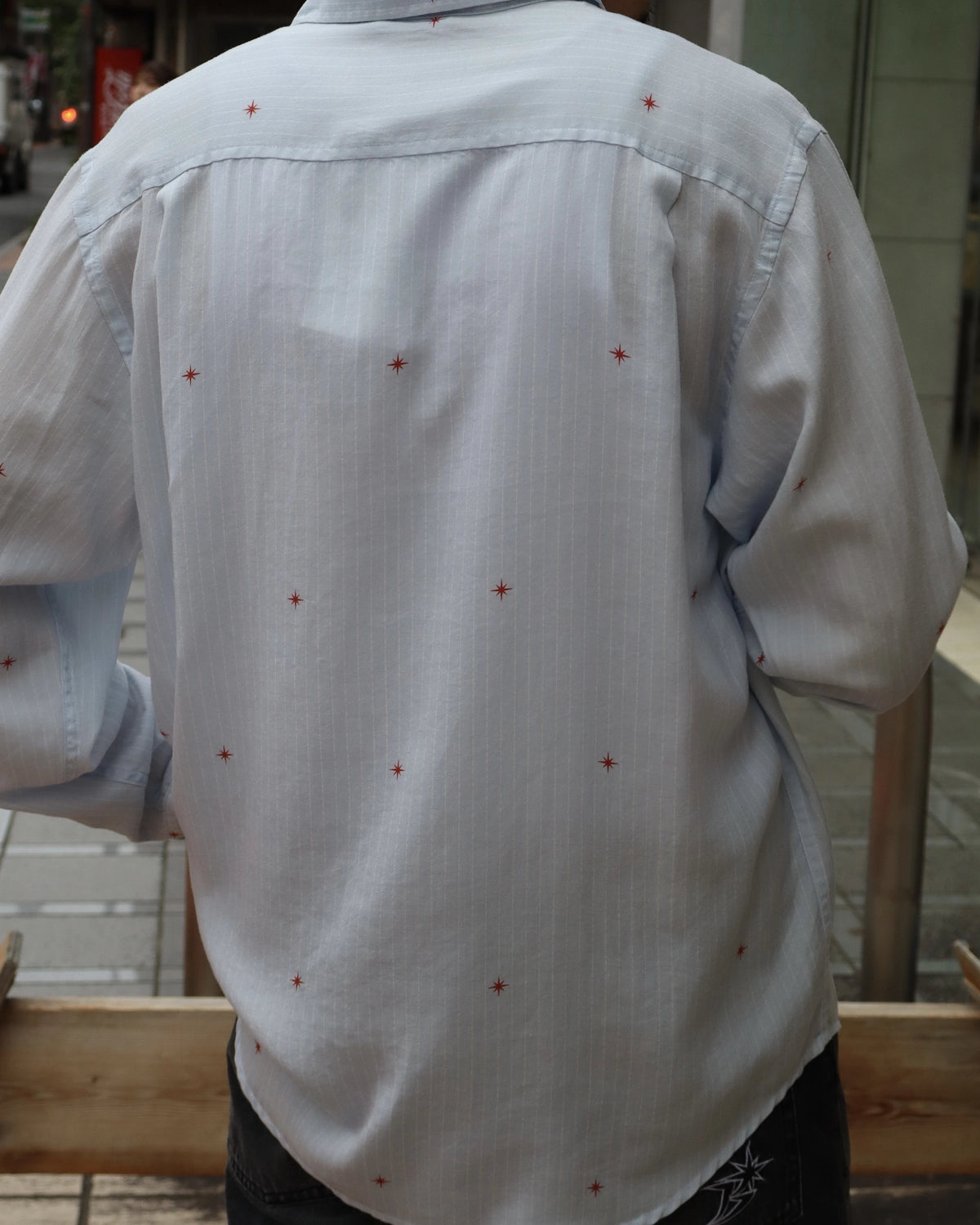BoTT / Printed Sparkle Striped Shirt