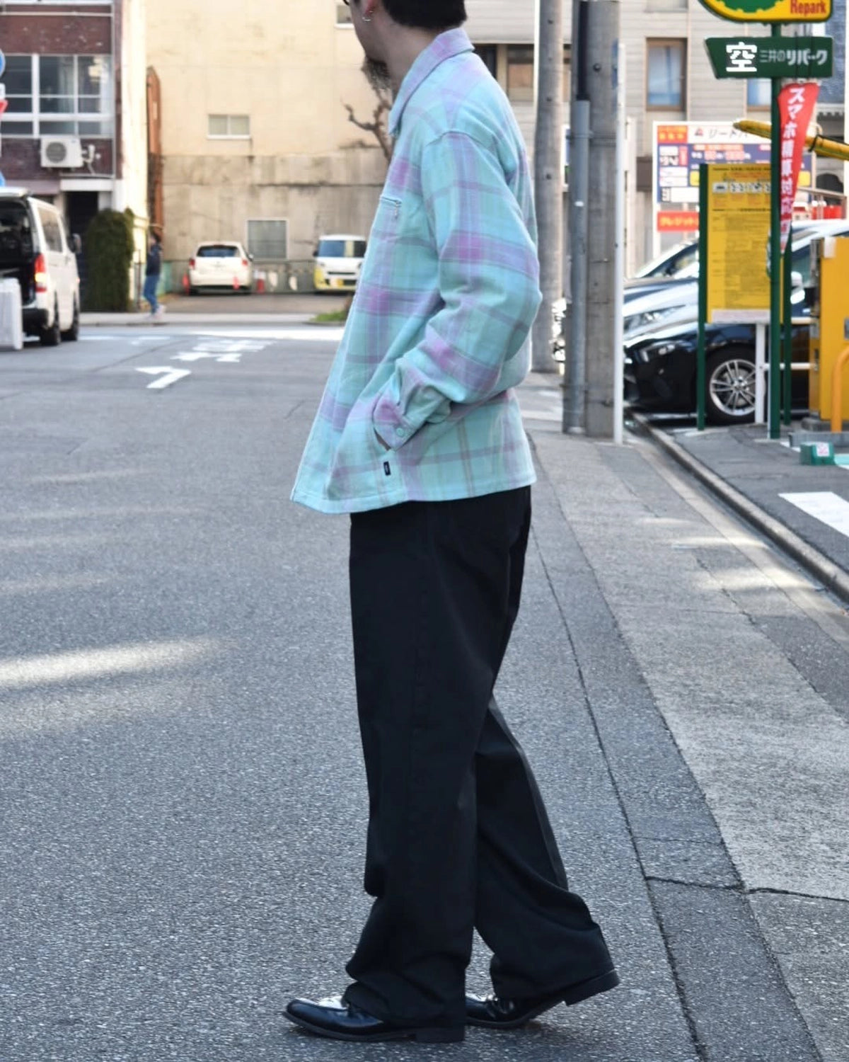 CHALLENGER / PLAID ZIP UP SHIRT (CLG-SH 025-001)