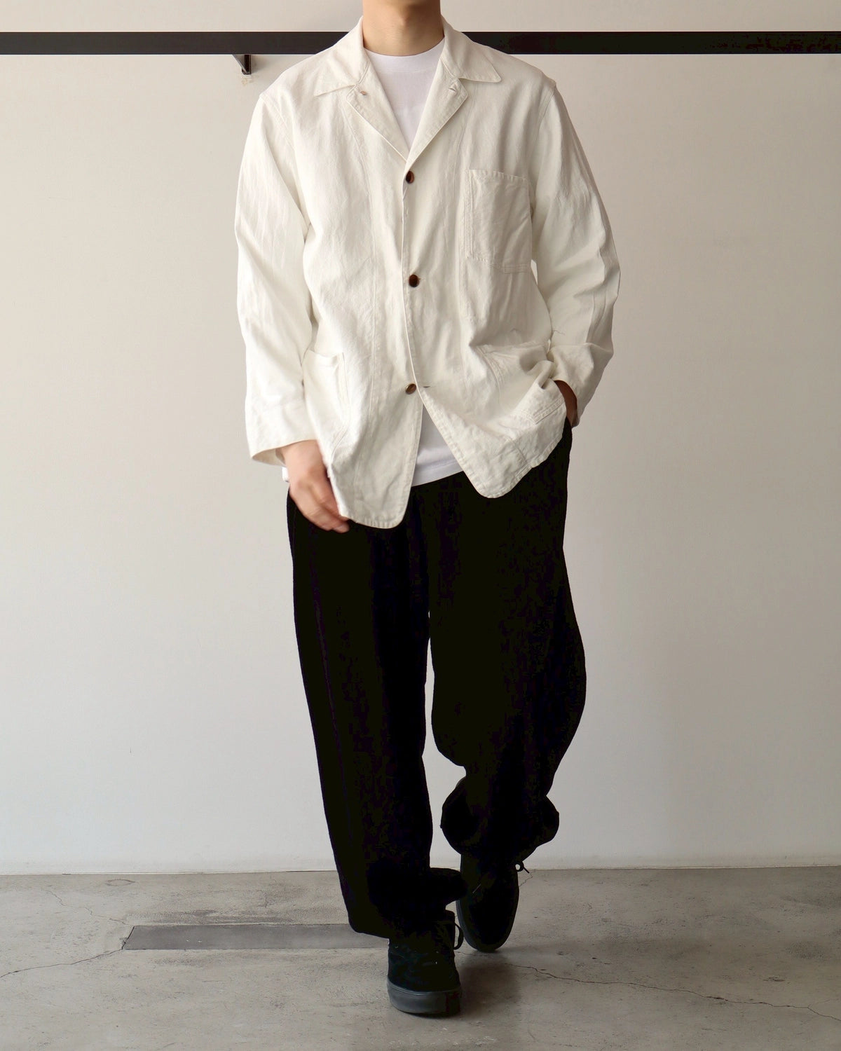 COMOLI / ホワイト 1938 ジャケット (B01-01007)