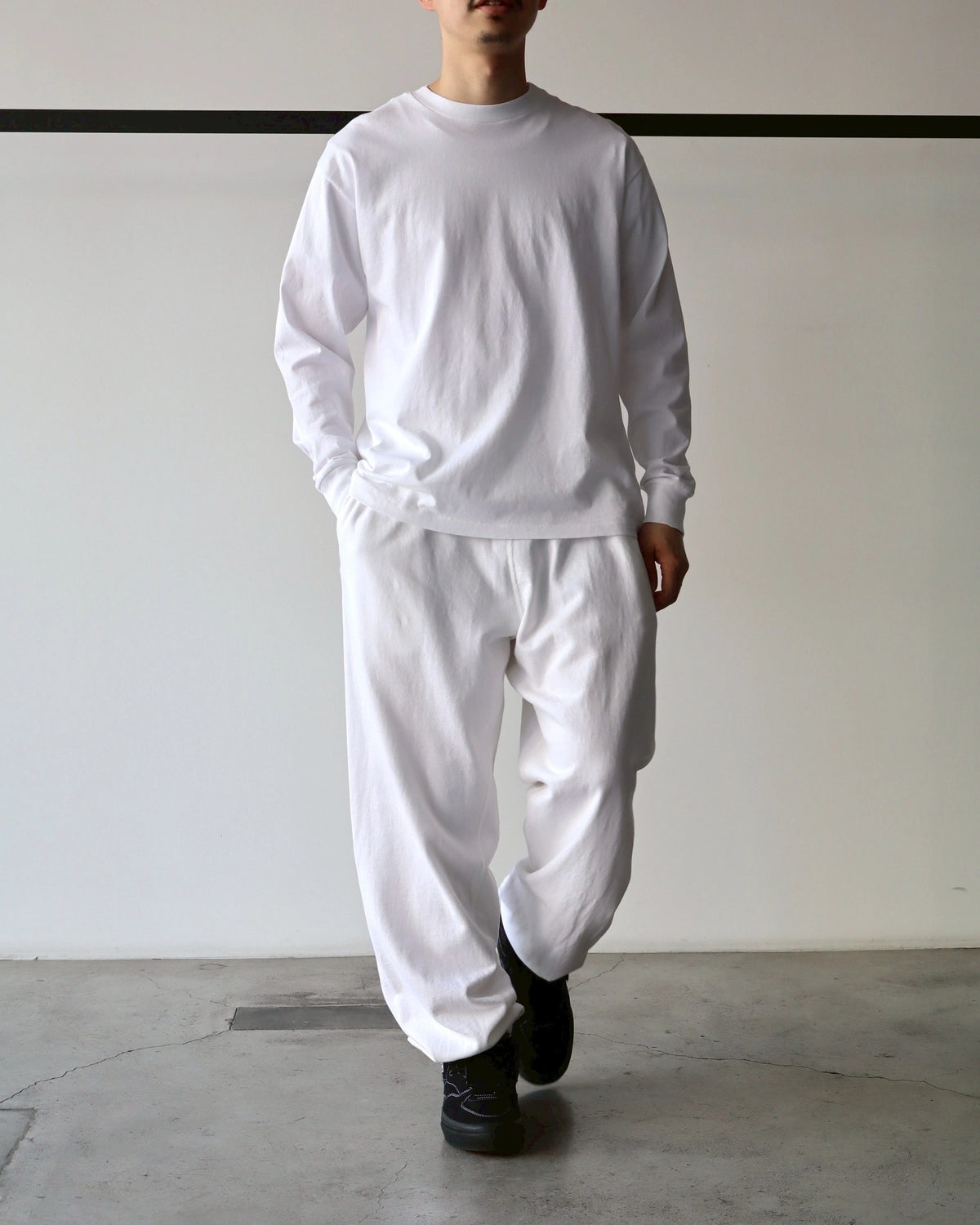 COMOLI / コットンジャージ 長袖Tシャツ (B01-05009)