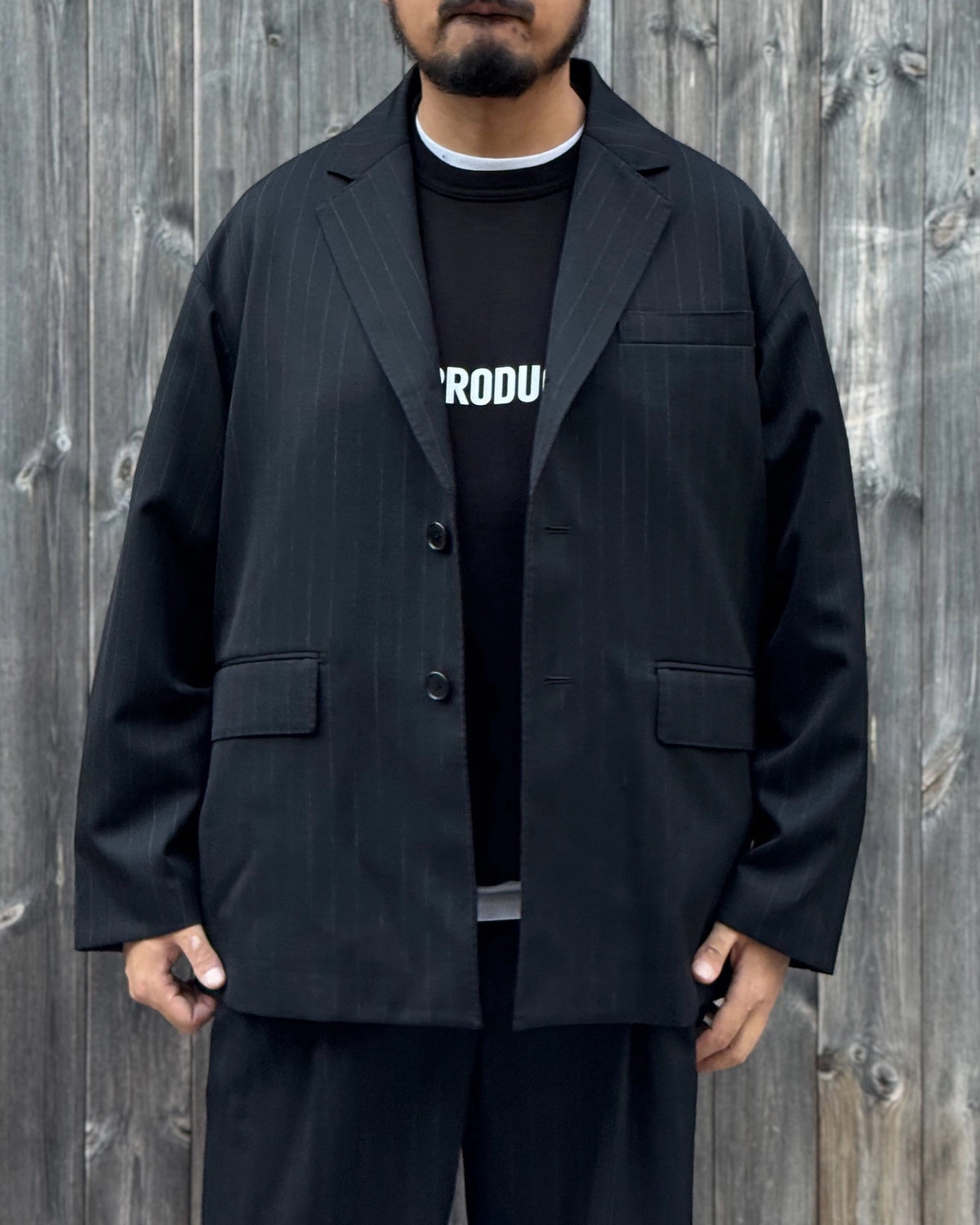 COOTIE PRODUCTIONS / Wool Gabardine Single Breasted Jacket (CTE-26A203)
