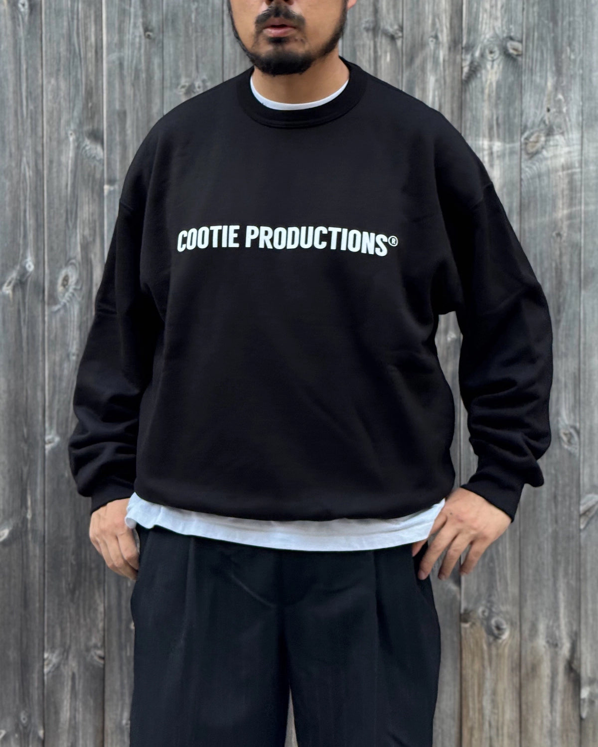 COOTIE PRODUCTIONS / Plain Sweat Crew - LOGO (CTE-26A308)