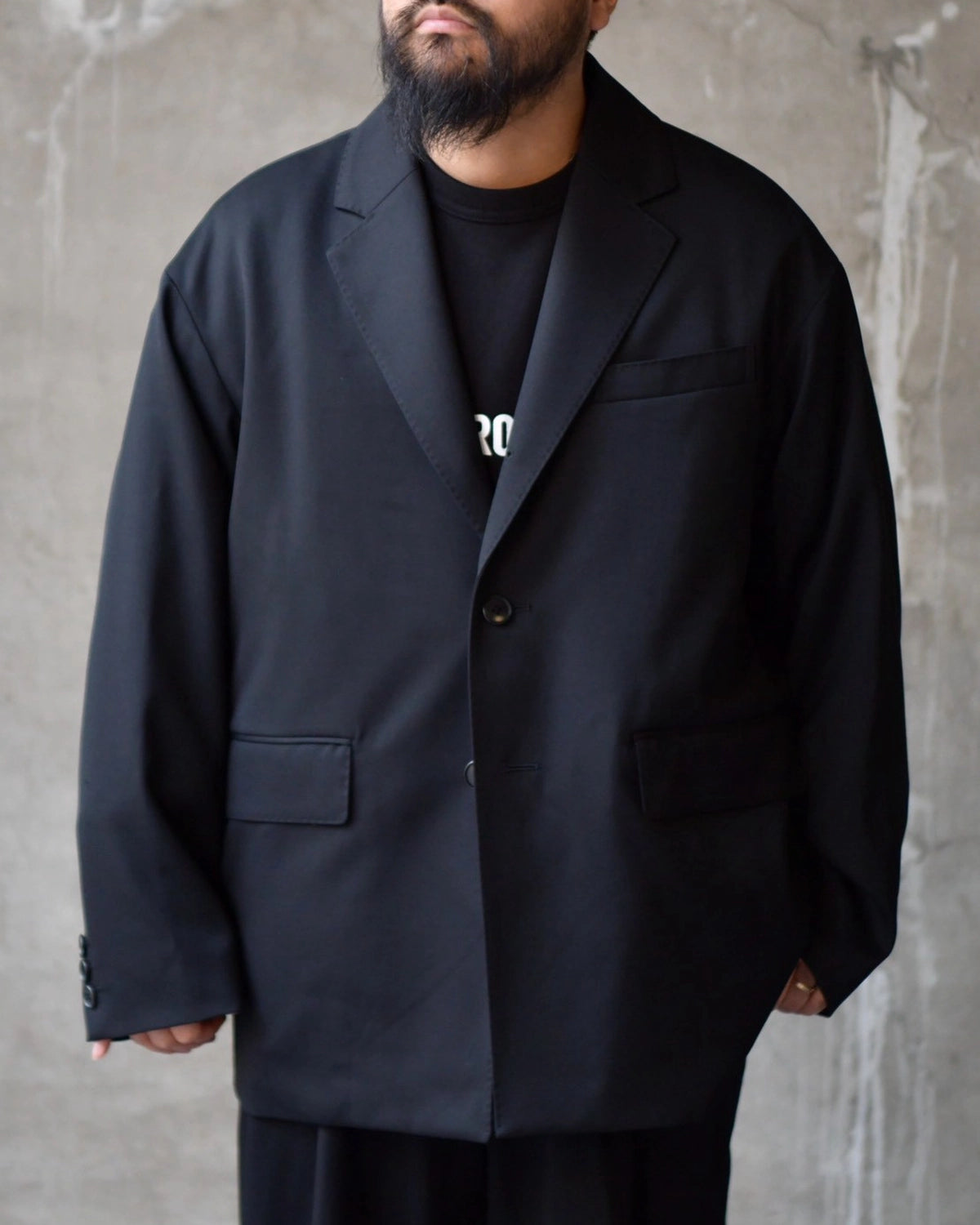 COOTIE PRODUCTIONS / Wool Gabardine Single Breasted Jacket (CTE-26A203)