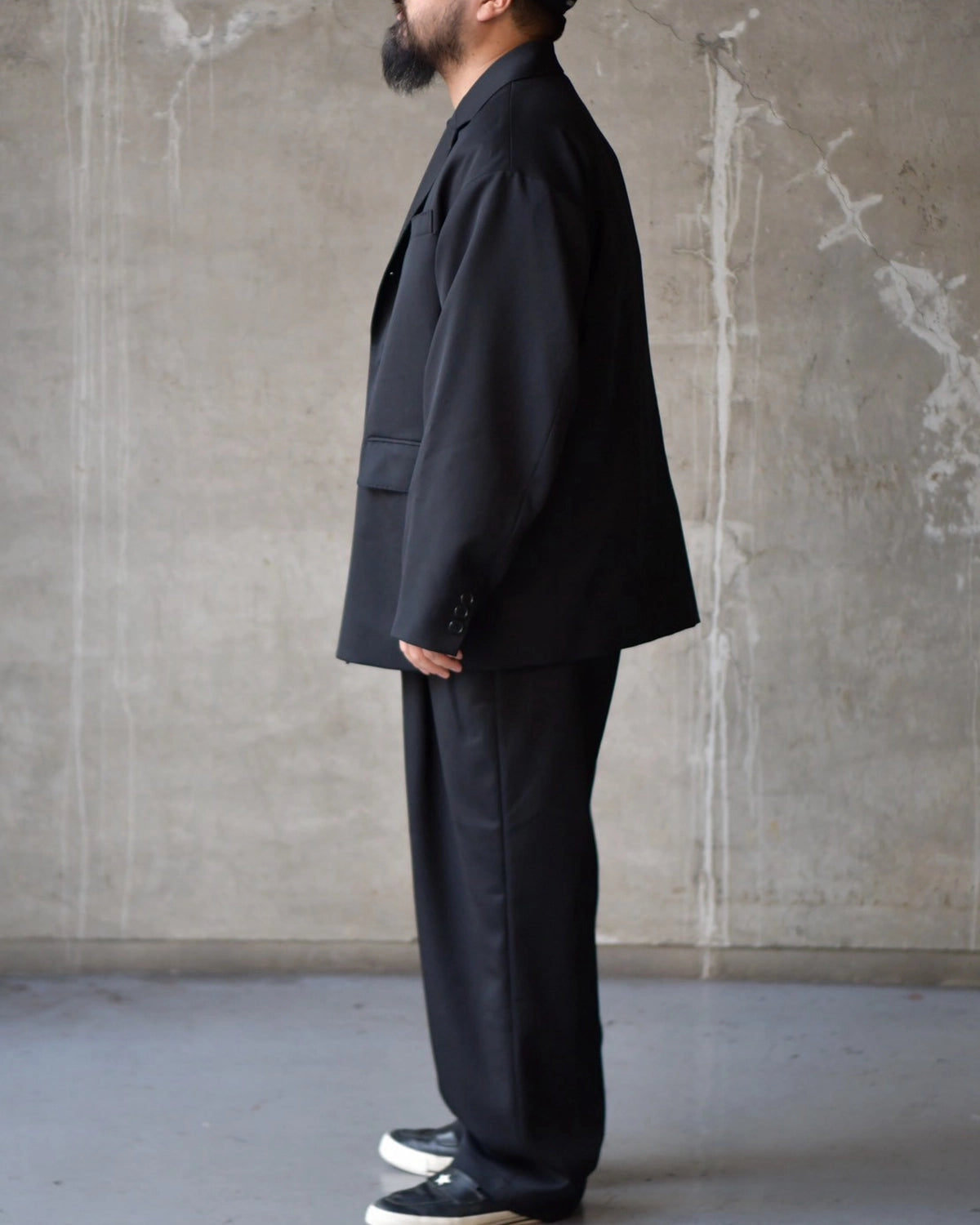 COOTIE PRODUCTIONS / Wool Gabardine Single Breasted Jacket (CTE-26A203)