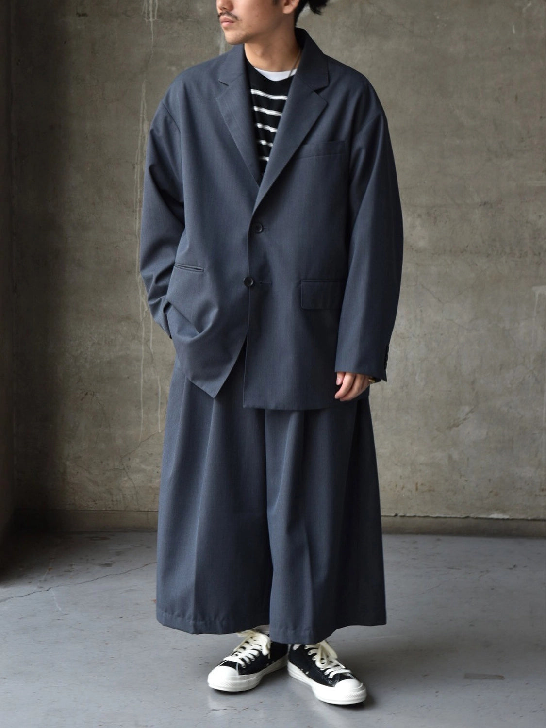 COOTIE PRODUCTIONS® / T/W Saxony Shin Cut Wide Easy Trousers (CTE-25A108)