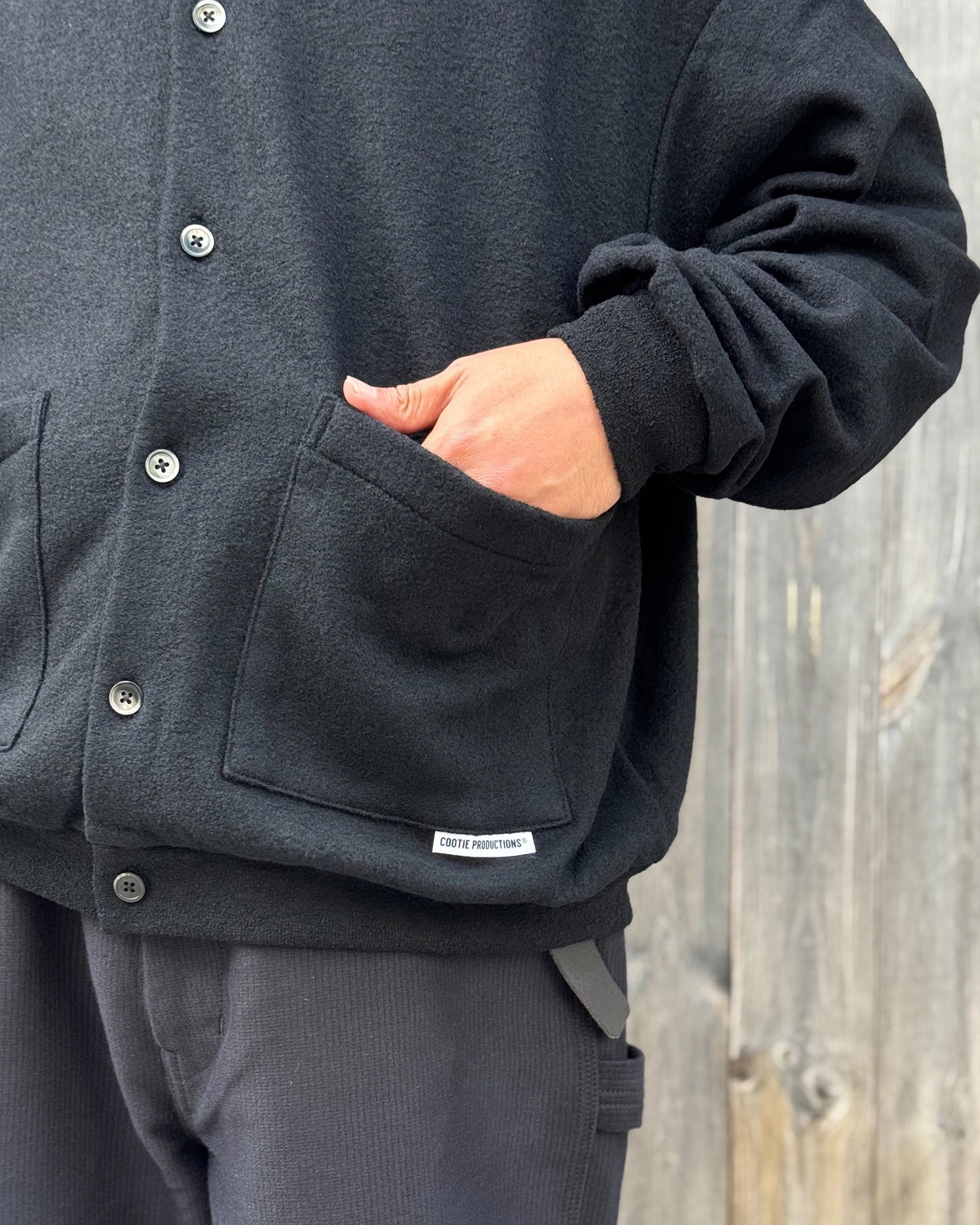 COOTIE PRODUCTIONS / W/N Boucle Polo Cardigan (CTE-26A307)