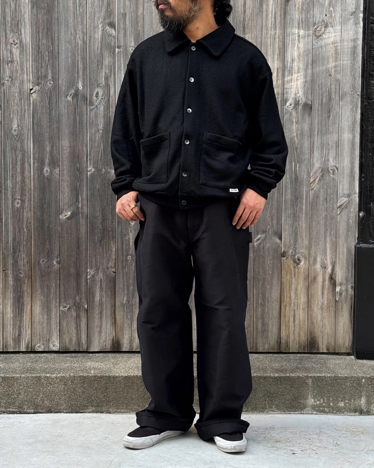 COOTIE PRODUCTIONS / W/N Boucle Polo Cardigan (CTE-26A307)