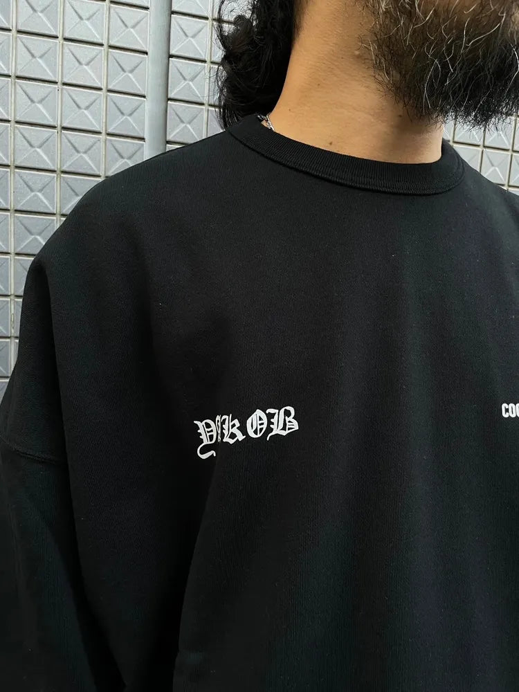 COOTIE PRODUCTIONS® / × Jakob Morley Print Sweat Crew -LOVE THY NEIGHBOUR- (CTE-24A325)