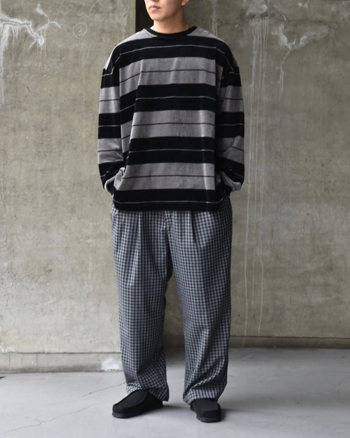 COOTIE PRODUCTIONS® / T/W 2 Tuck Easy Pants (CTE-25S101-CHECK)