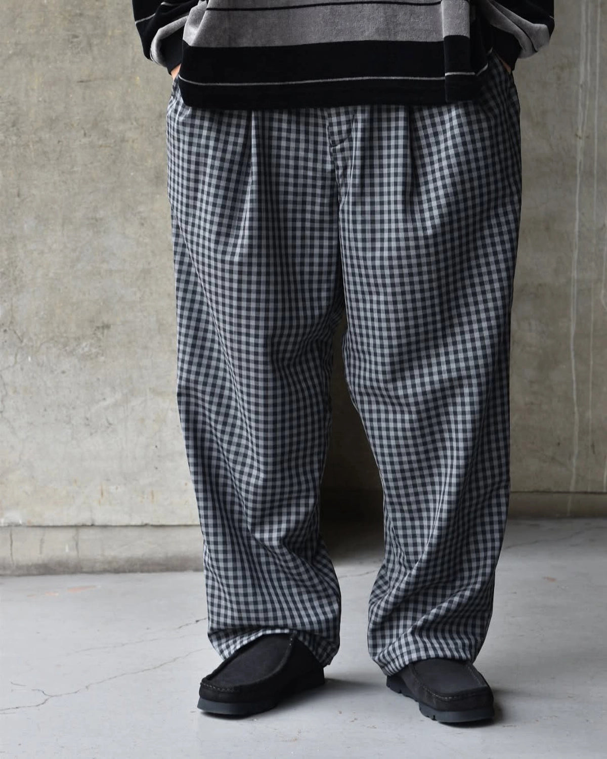 COOTIE PRODUCTIONS® / T/W 2 Tuck Easy Pants (CTE-25S101-CHECK)