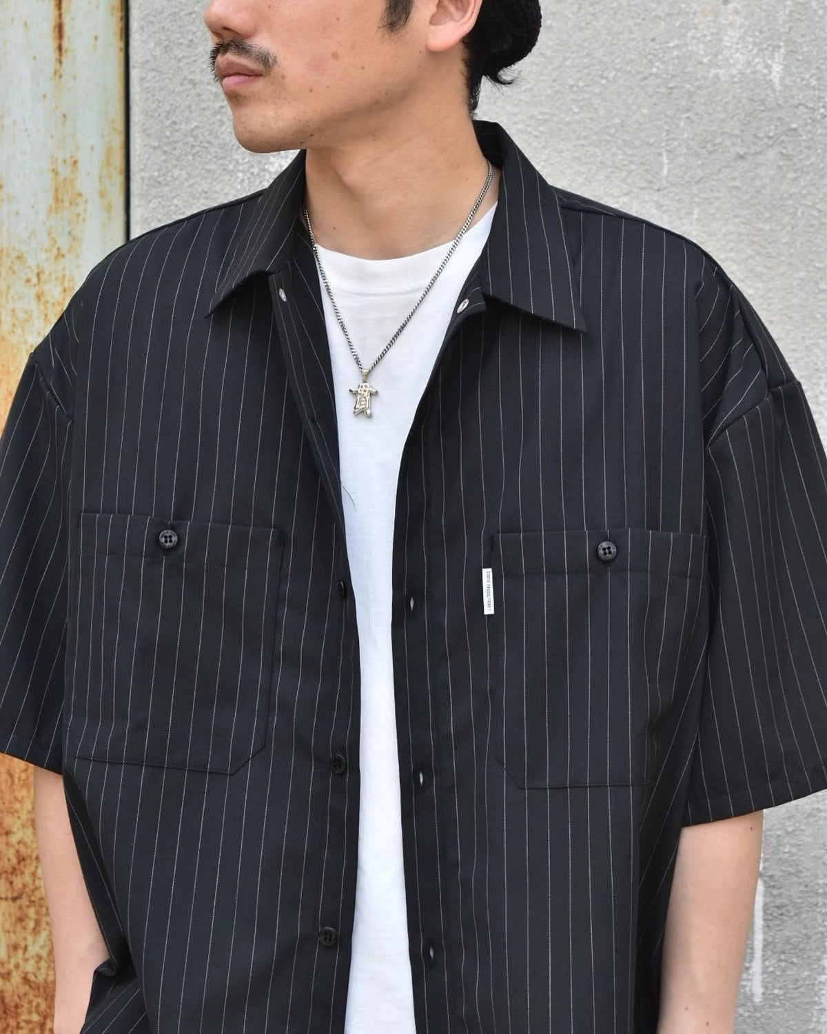 COOTIE PRODUCTIONS® / T/W Work S/S Shirt (CTE-25S402-STRIPE)