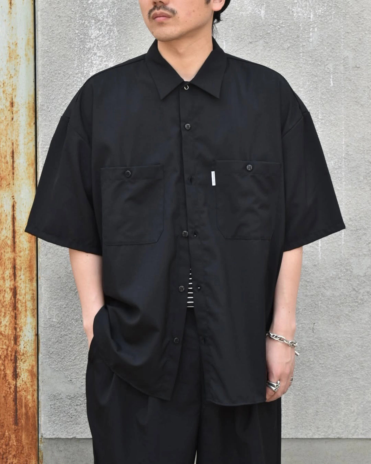 COOTIE PRODUCTIONS® / T/W Work S/S Shirt (CTE-25S402-PLAIN)