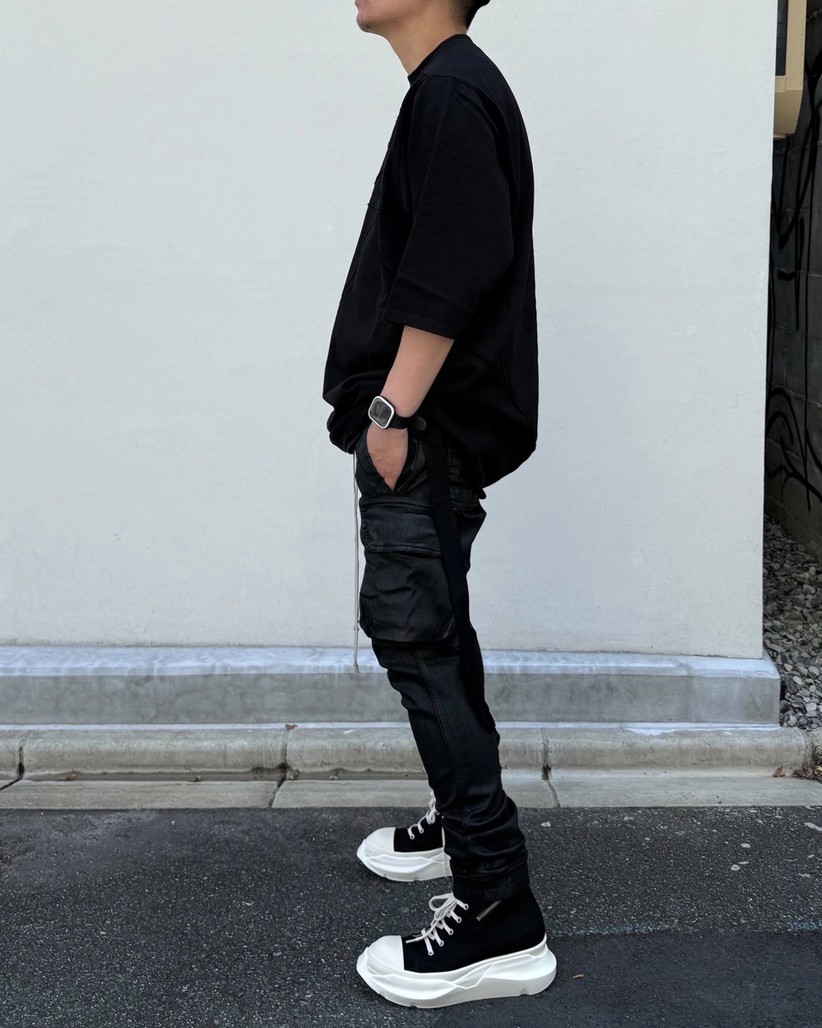 Rick Owens DRKSHDW / KNIT T-SHIRT -JUMBO SS T (DU02F6274)