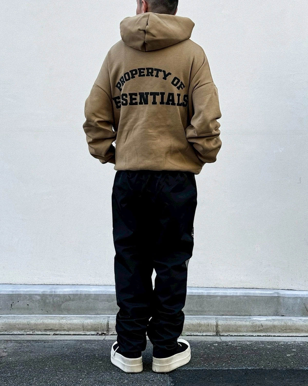 ESSENTIALS / PROPERTY LOUNGE HALF ZIP HOODIE (192SP266911F)