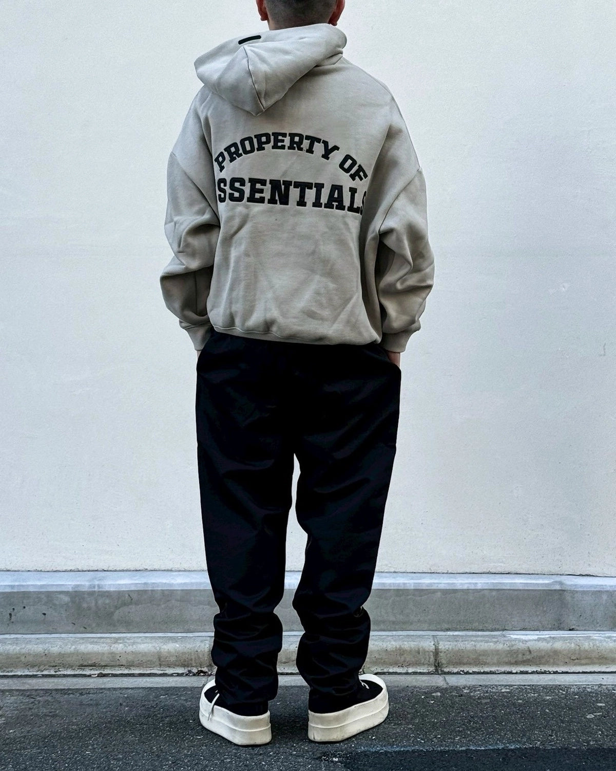 ESSENTIALS / PROPERTY LOUNGE HALF ZIP HOODIE (192SP266911F)