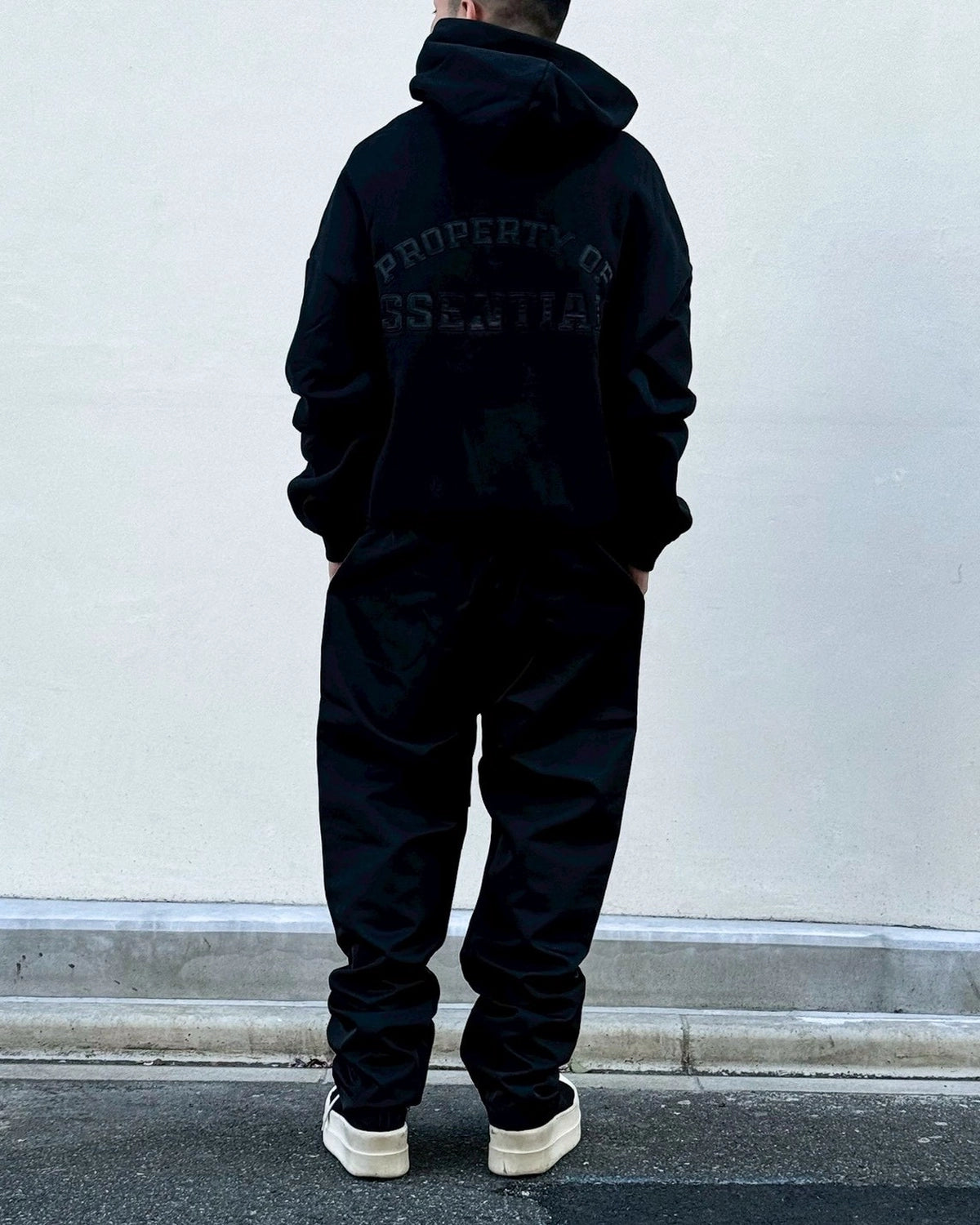 ESSENTIALS / PROPERTY LOUNGE HALF ZIP HOODIE (192SP266911F)