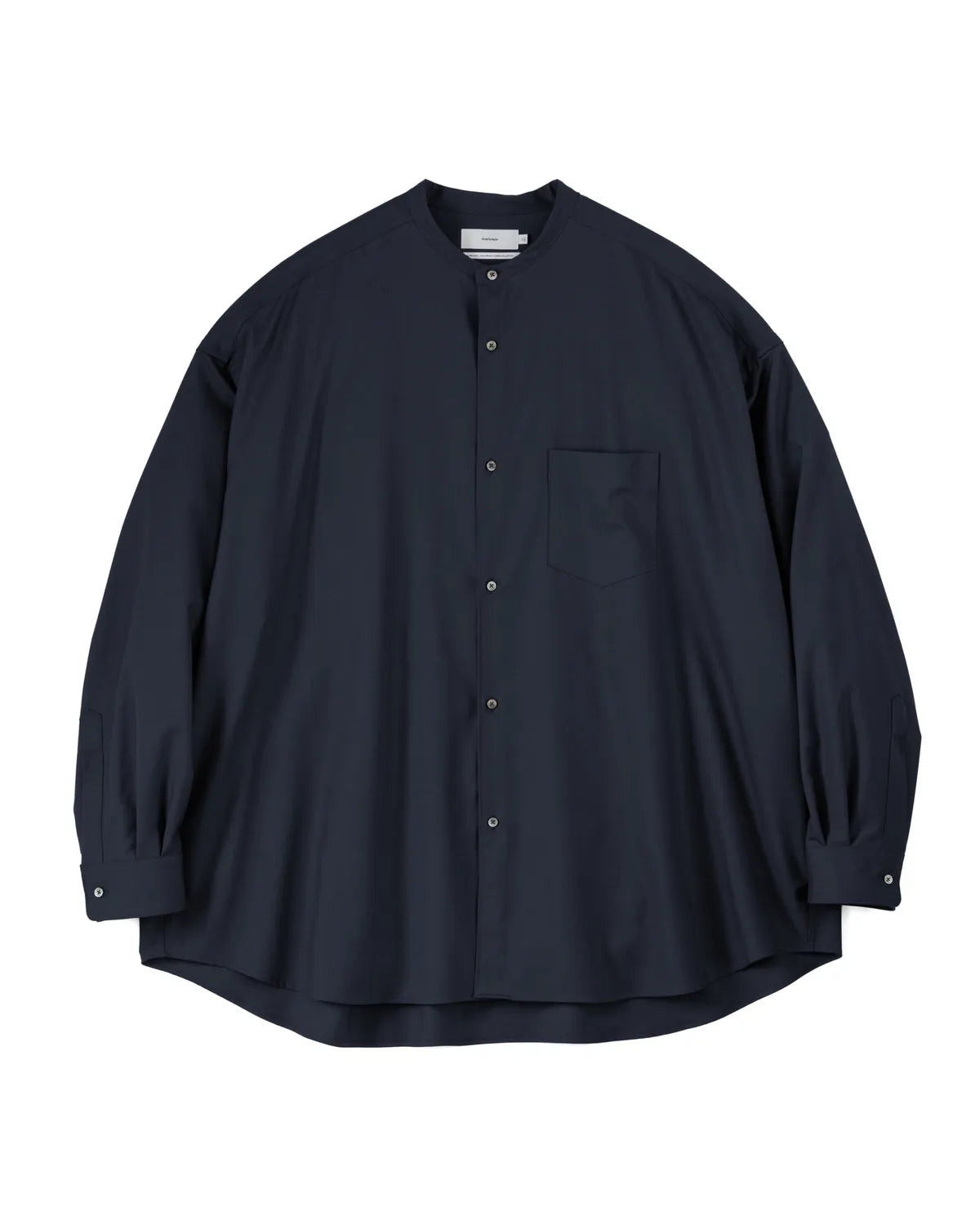 Graphpaper / Extra Fine Wool L/S Oversized Band Coallar Shirt (GM251-50093B)