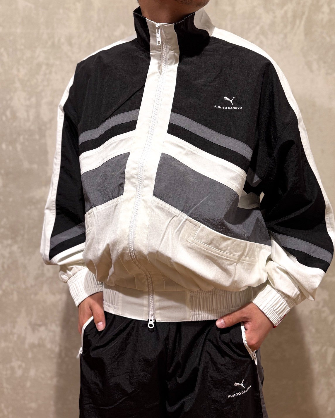 FUMITO GANRYU × PUMA / Switched nylon JK (Fu14-Bl-102)