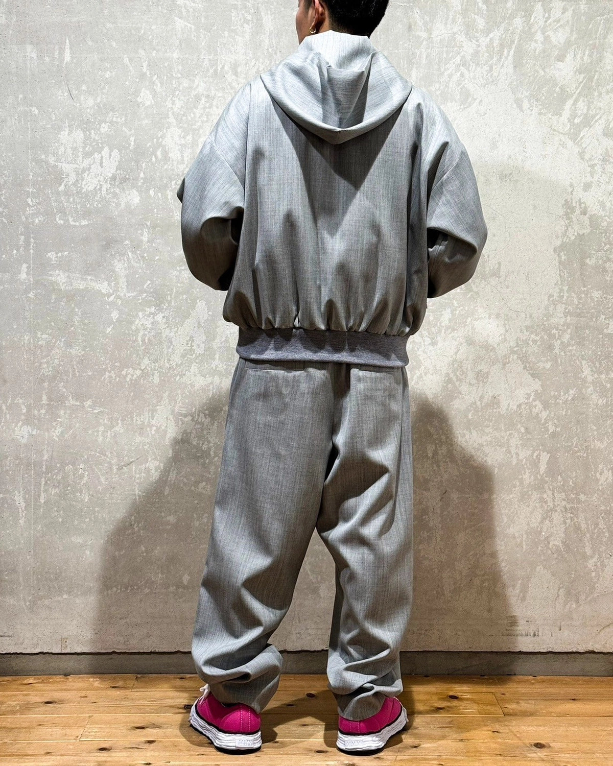 FUMITO GANRYU / 2way wool hoodie (Fu13-Bl-05)
