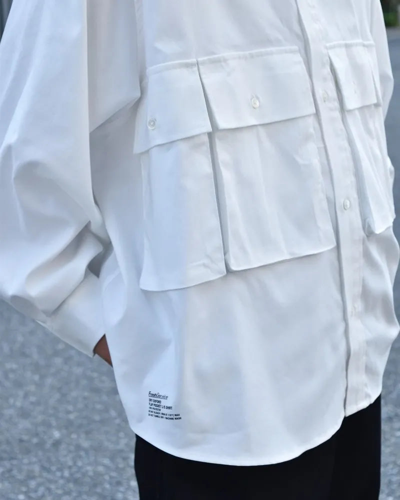 FreshService / DRY OXFORD FLAP POCKET L/S SHIRT (FSC253-50110B)