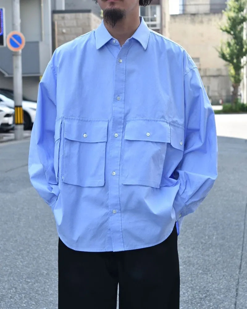 FreshService / DRY OXFORD FLAP POCKET L/S SHIRT (FSC253-50110B)