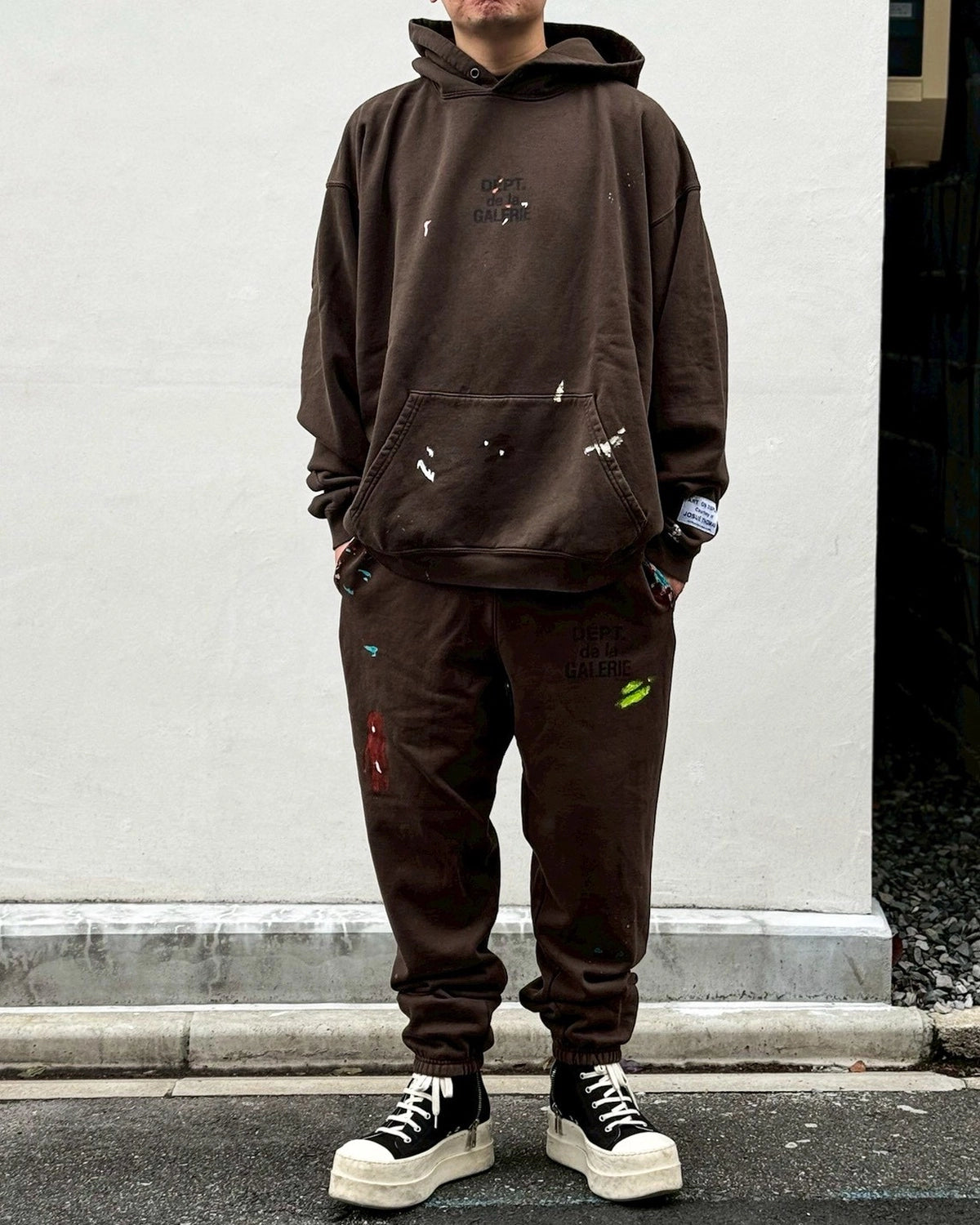 GALLERY DEPT. / FRENCH LOGO PAINTED HOODIE (OUT022)