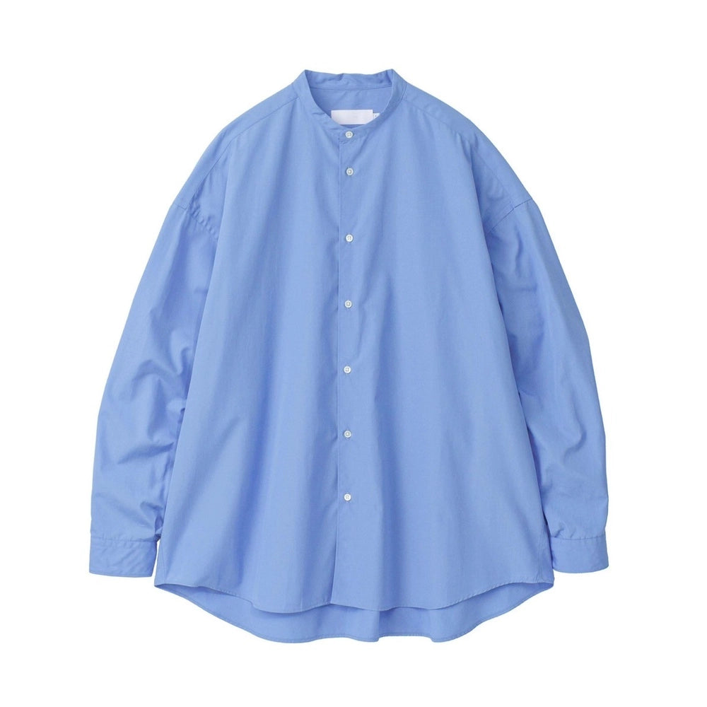 Graphpaper / High Count Band Collar Round Cut Oversized Shirt (GM253-50031B)