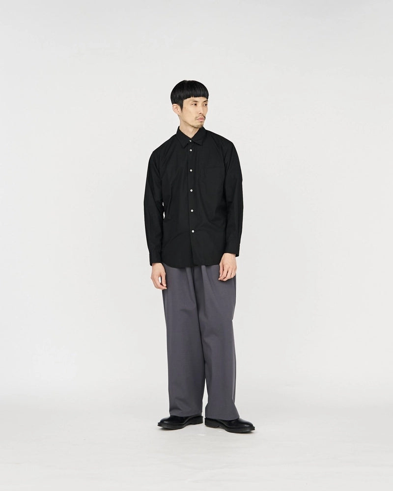 Graphpaper / High Count Regular Collar Round Cut Oversized Shirt (GM253-50030B)