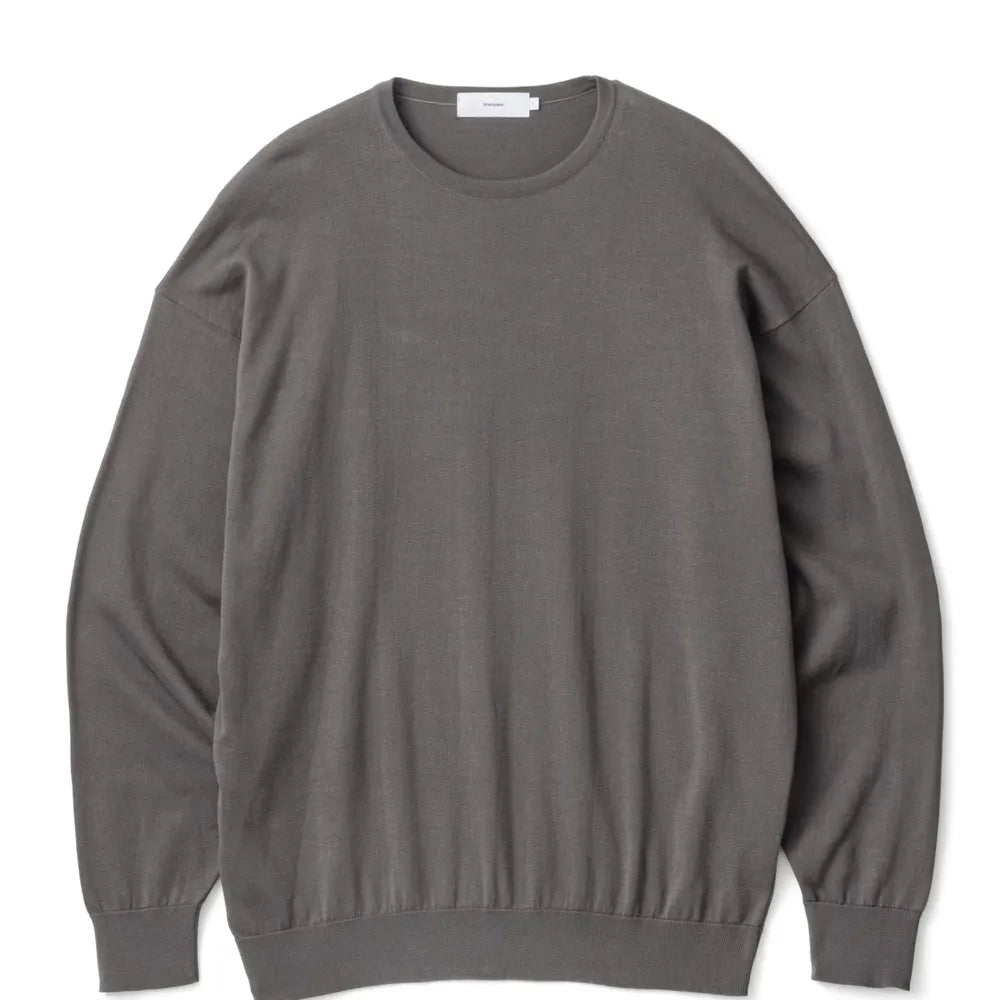 Graphpaper / Suvin Cotton L/S Crew Neck Knit (GU241-80192B)