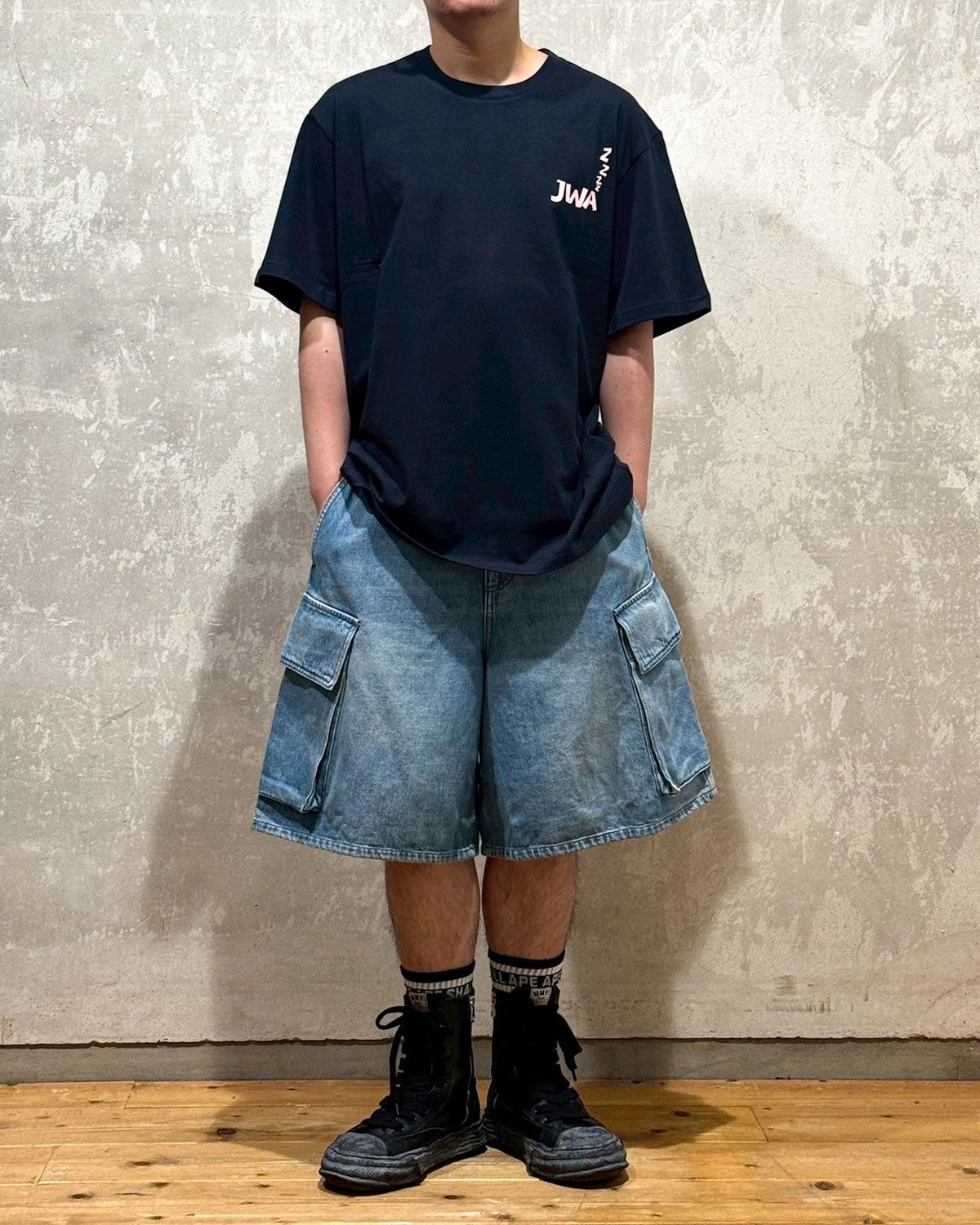 JW ANDERSON / カーゴ デニムショートパンツ (596-40072007)