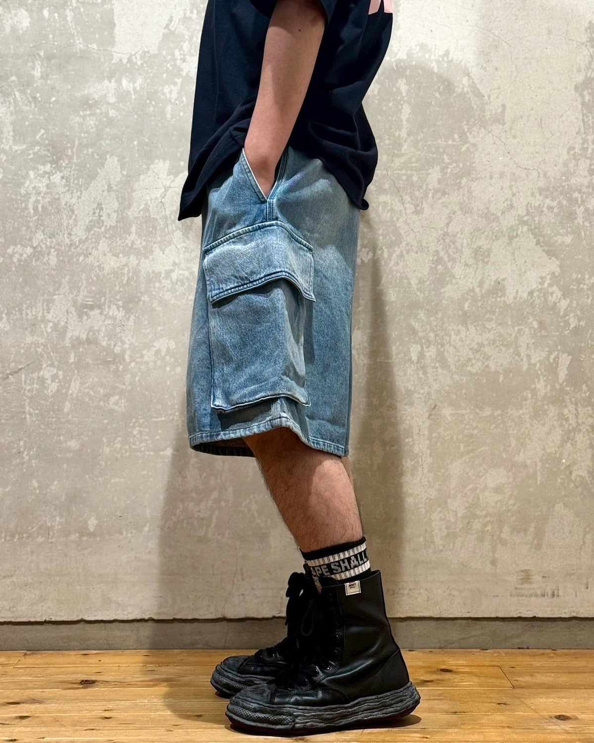 JW ANDERSON / カーゴ デニムショートパンツ (596-40072007)