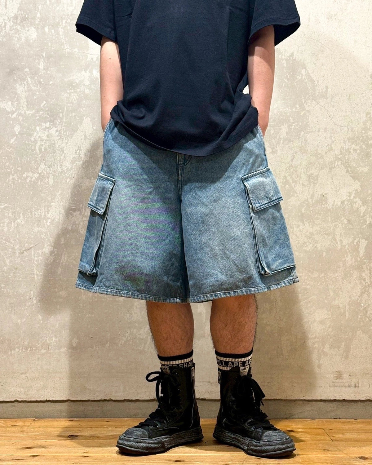 JW ANDERSON / カーゴ デニムショートパンツ (596-40072007)
