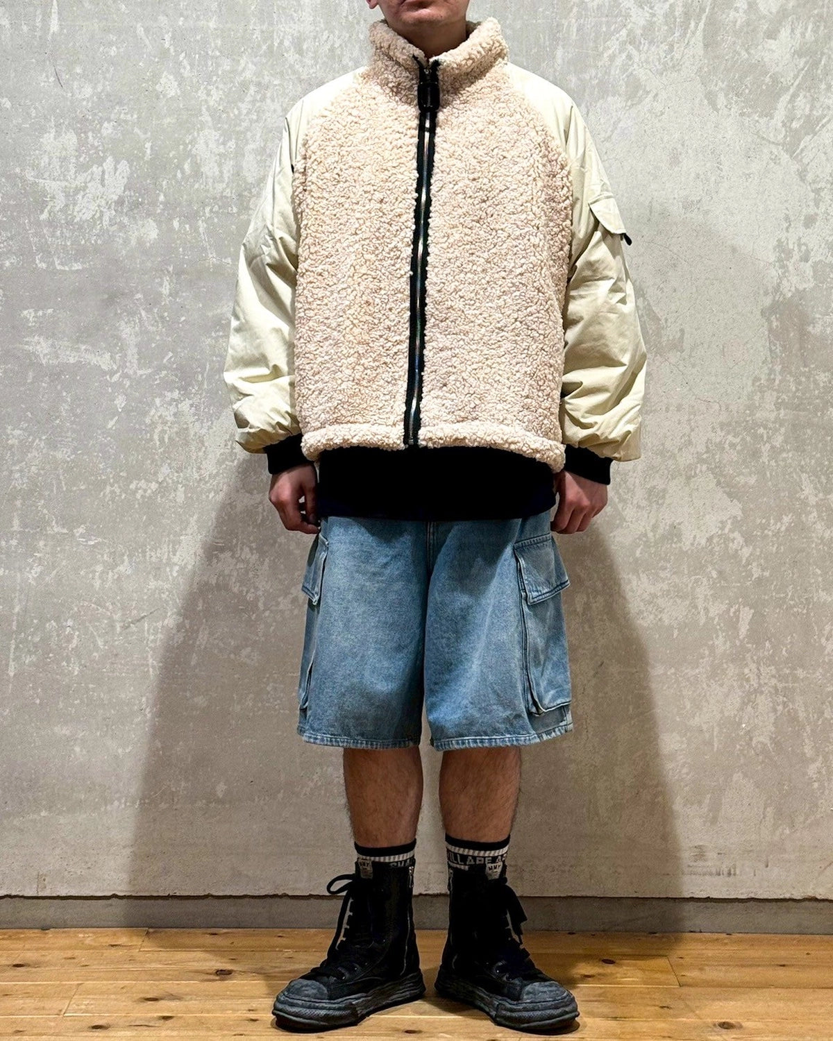 JW ANDERSON / COLOUR BLOCK FLEECE TRACK TOP (596-40012009)