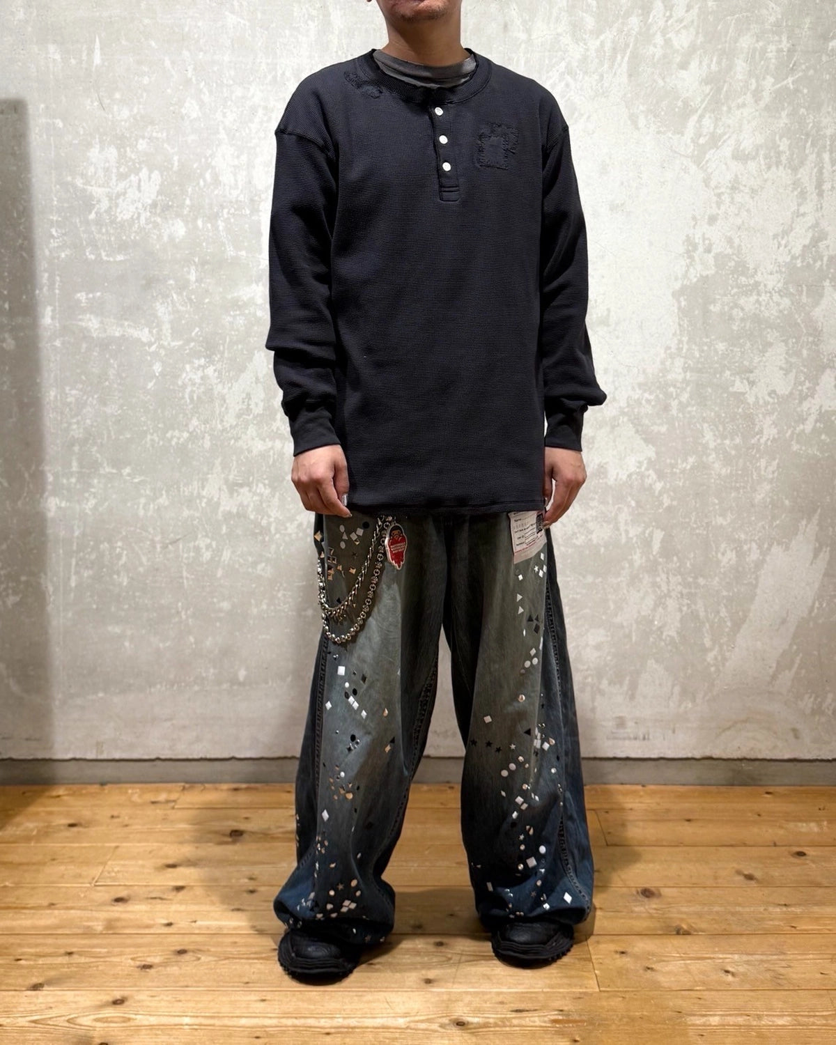 KAMIYA / BORO WflHenley L/S TEE (G15LT091)