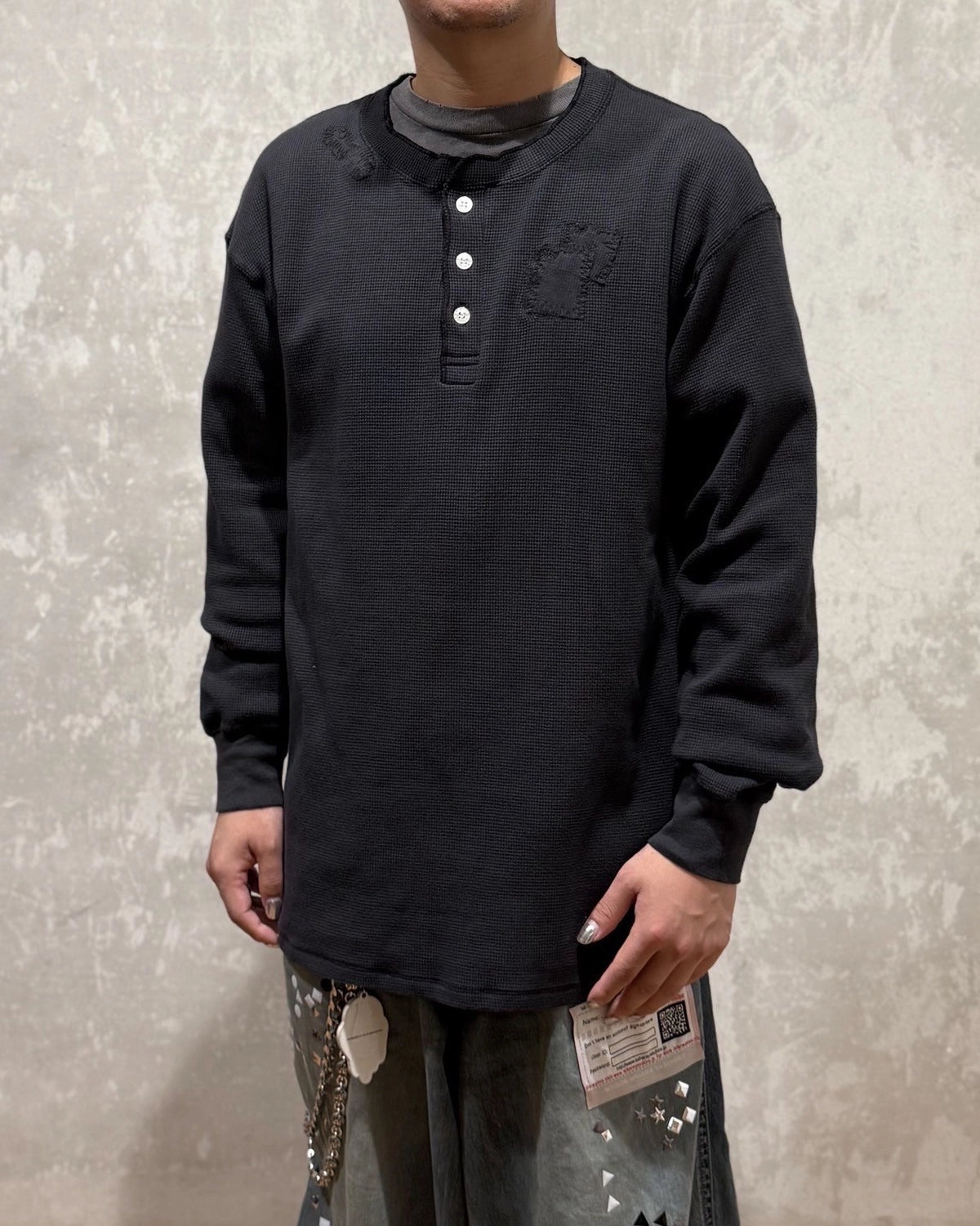 KAMIYA / BORO WflHenley L/S TEE (G15LT091)