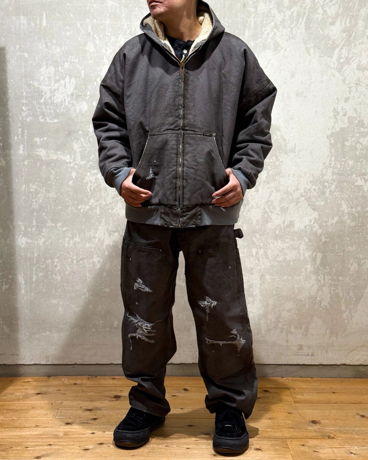 KAMIYA / BORO BoaDuck Zip Parka (G15BL101)