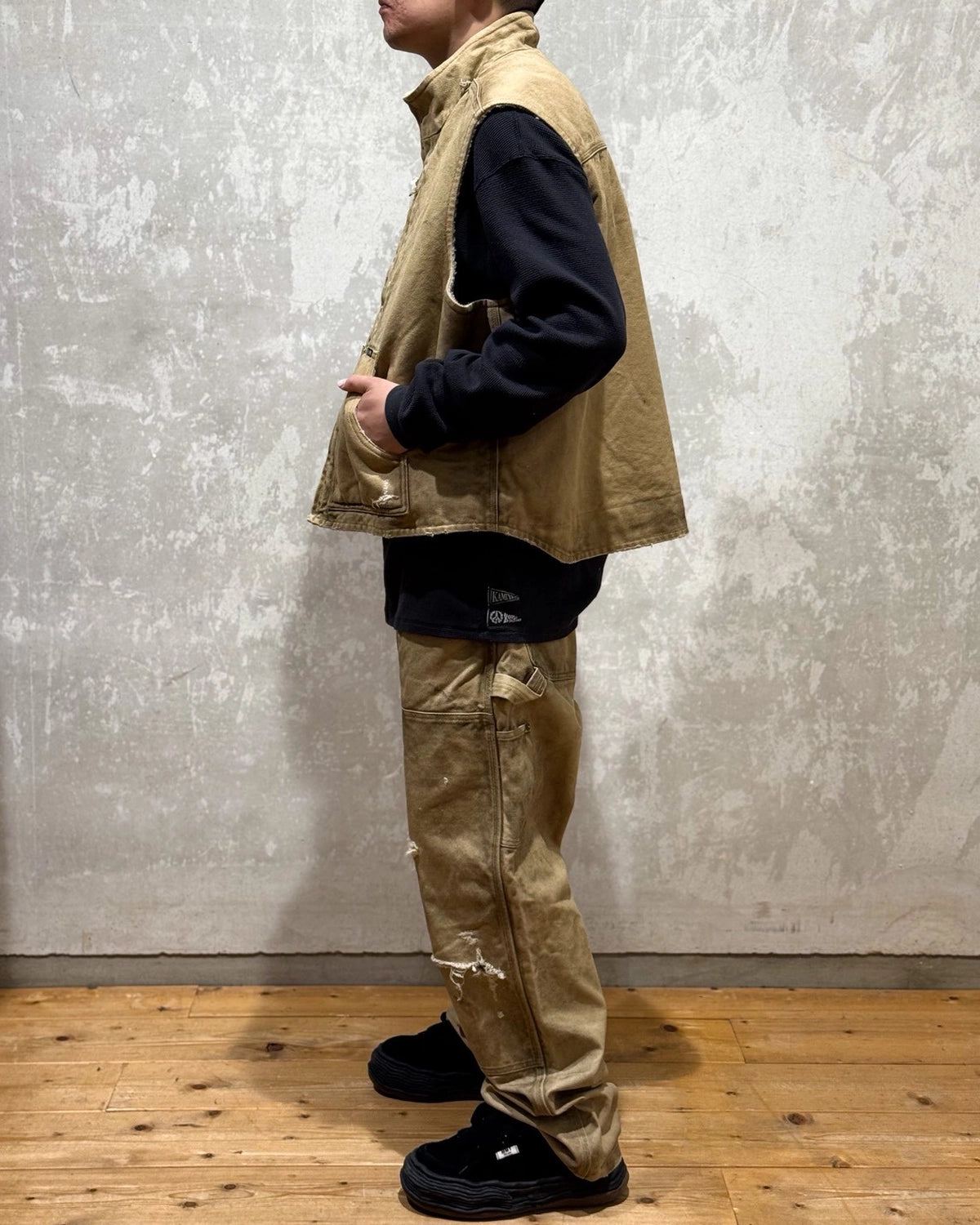 KAMIYA / BORO Boa Lining Duck Vest (G15VT102)