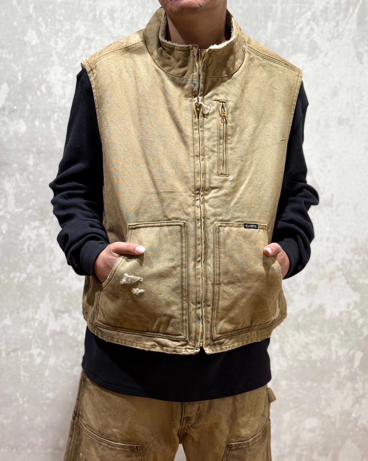 KAMIYA / BORO Boa Lining Duck Vest (G15VT102)