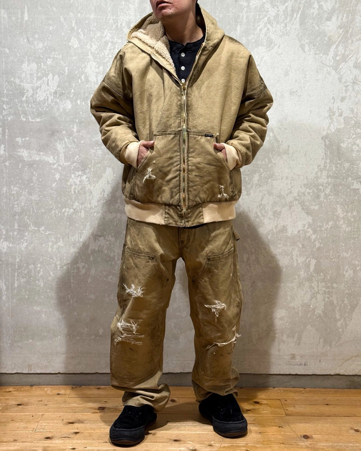 KAMIYA / BORO BoaDuck Zip Parka (G15BL101)