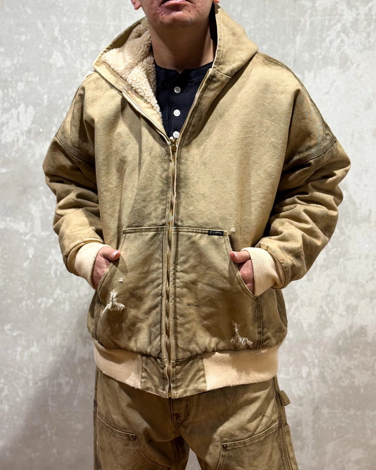KAMIYA / BORO BoaDuck Zip Parka (G15BL101)