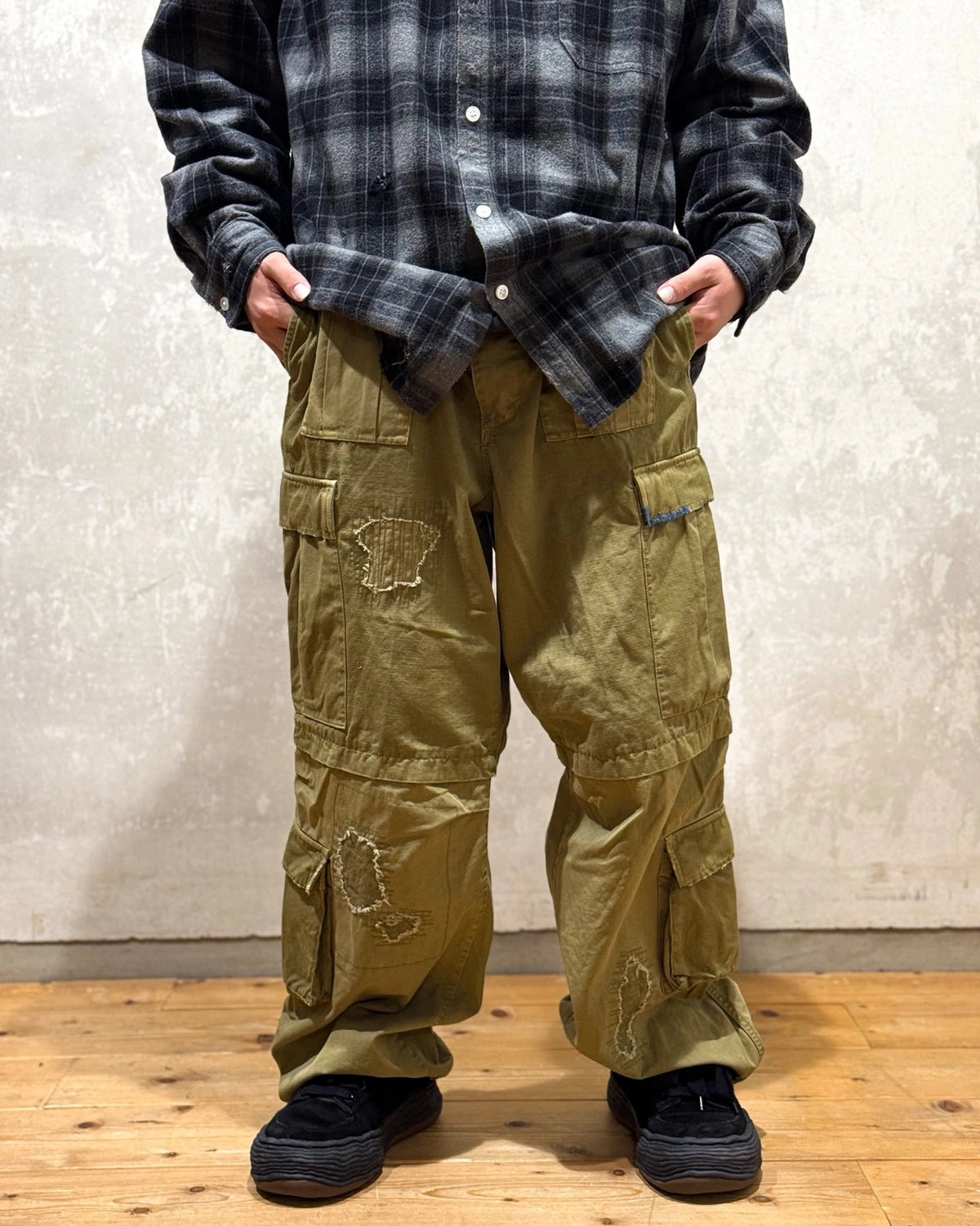 KAMIYA / Repaired Ripstop Fatigue Pants (G15PT040)